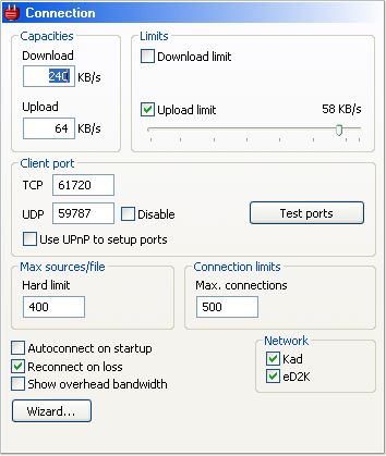 Connection Options